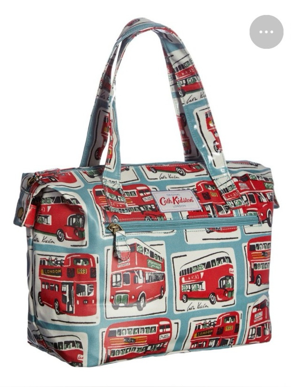 Cath Kidston Blue and Red London Bus Tote Bag waterproof